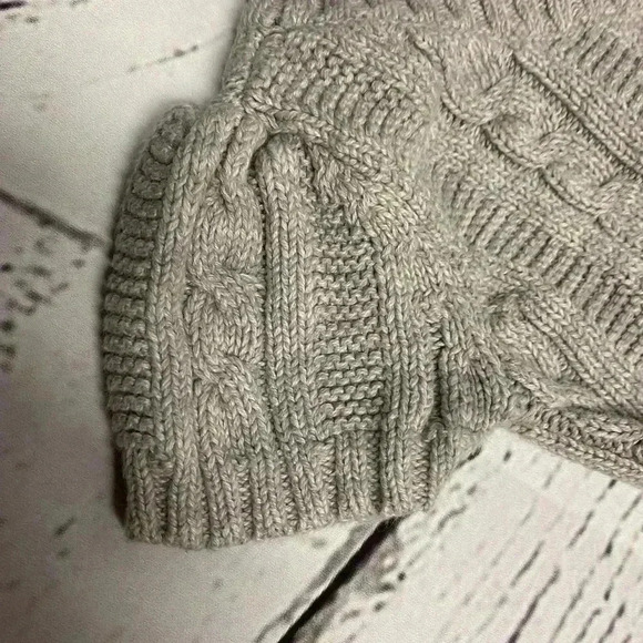 Old Navy Cable Knit Short Sleeve‎ Sweater Tie Dress Girls 18-24 Months - Picture 3 of 9